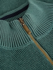 White Stuff Green Attadale Funnel Neck Jumper - Image 6 of 6
