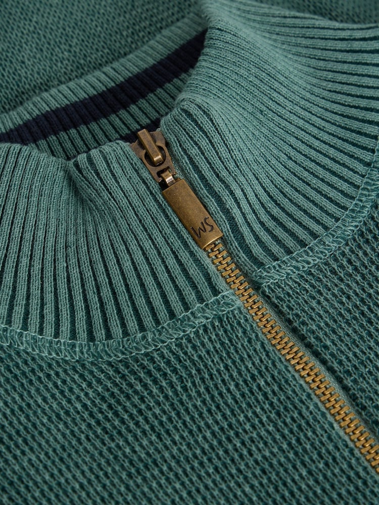 White Stuff Green Attadale Funnel Neck Jumper - Image 6 of 6