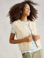White Stuff Blue Abbie Mix T-Shirt - Image 3 of 6