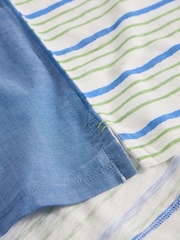 White Stuff Blue Abbie Mix T-Shirt - Image 6 of 6