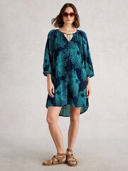 White Stuff Blue Lottie Cover-Up - Image 9 of 12