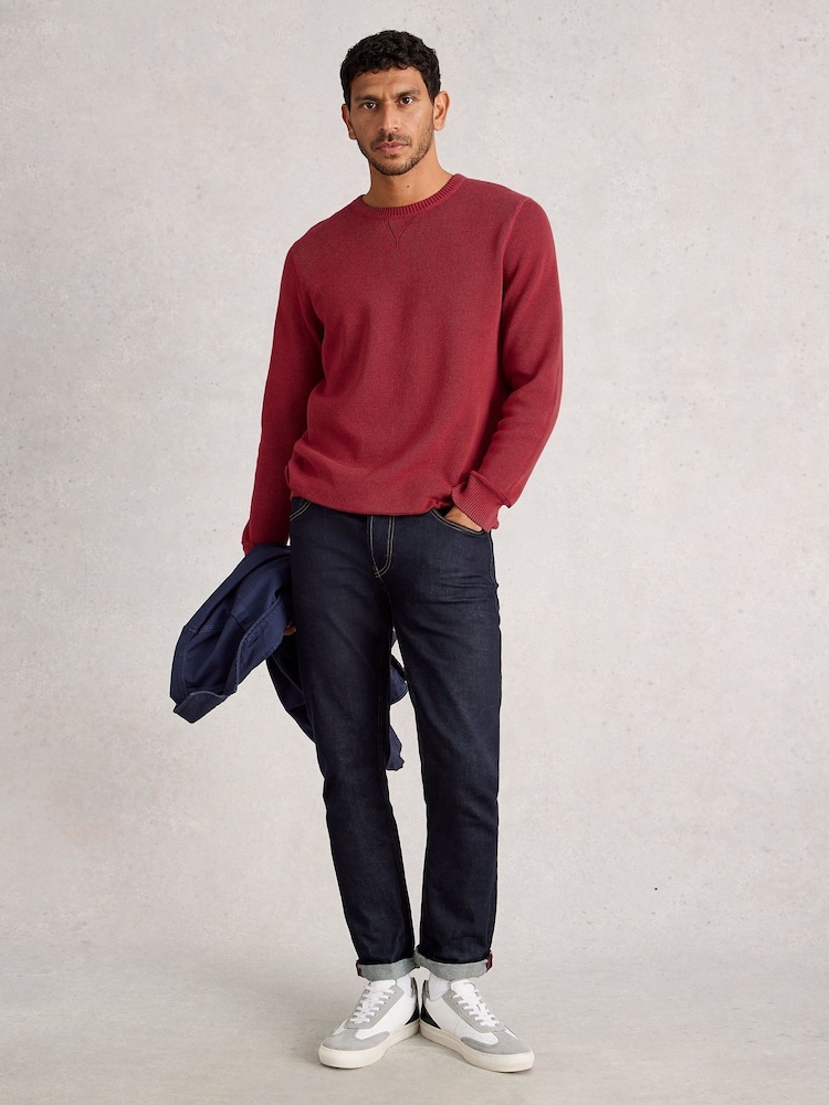 White Stuff Red Attadale Crew Neck Jumper - Image 1 of 6 White Stuff Red Attadale Crew Neck Jumper - Image 1 of 6