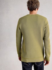 White Stuff Green Attadale Crew Neck Jumper - Image 3 of 6