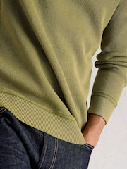 White Stuff Green Attadale Crew Neck Jumper - Image 4 of 6