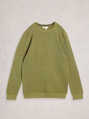 White Stuff Green Attadale Crew Neck Jumper - Image 5 of 6