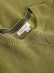 White Stuff Green Attadale Crew Neck Jumper - Image 6 of 6