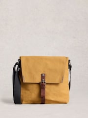 White Stuff Yellow Charlie Canvas Cross-Body Bag - Image 1 of 4