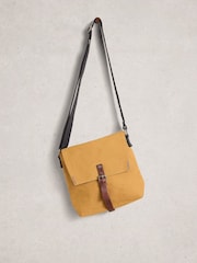White Stuff Yellow Charlie Canvas Cross-Body Bag - Image 3 of 4