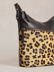 White Stuff Brown Fern Leather Cross-Body Bag - Image 5 of 5