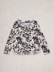 Natural - White Stuff Weaver Long Sleeve T-Shirt - Imagem 1 de 2
