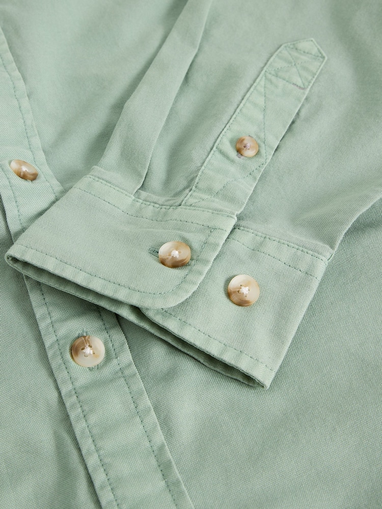 White Stuff Green Bruton Oxford Shirt - Image 6 of 6 White Stuff Green Bruton Oxford Shirt - Image 6 of 6