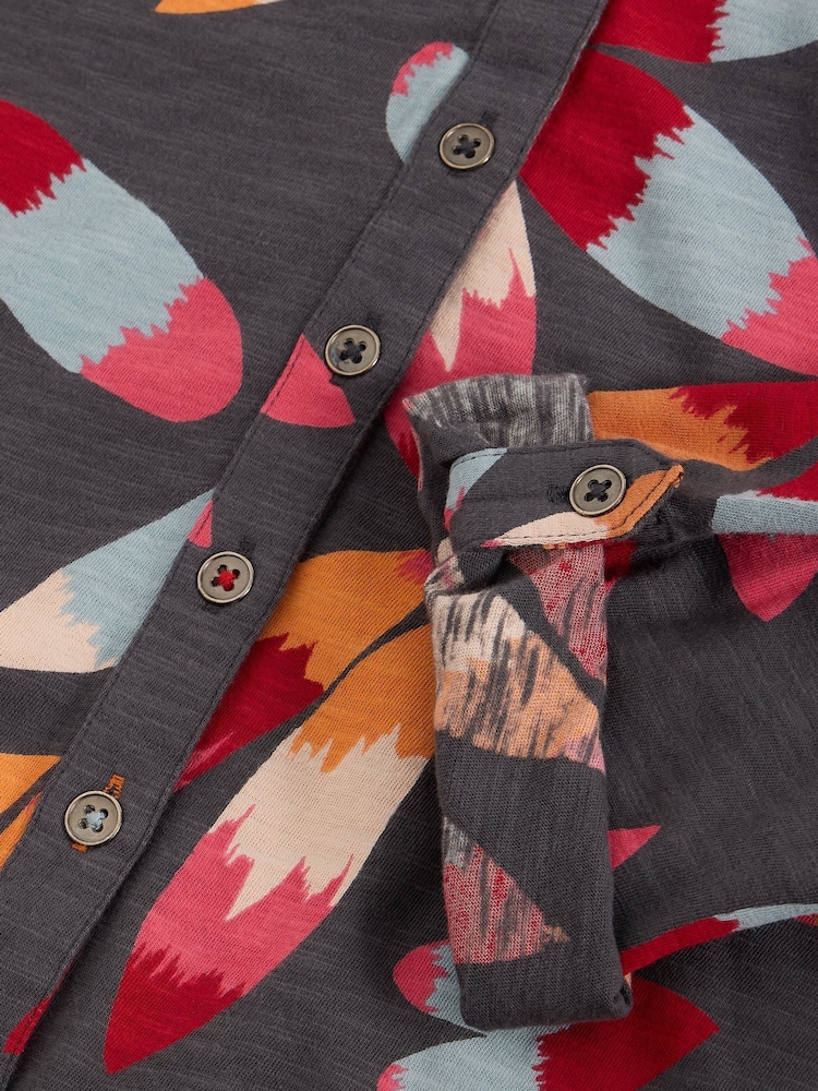 White Stuff Grey Annie Jersey Shirt - Image 6 of 6
