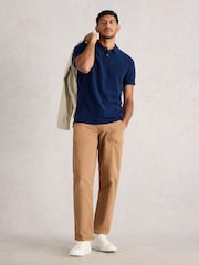 White Stuff Blue Utility Polo Shirt - Image 1 of 6