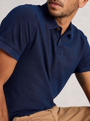 White Stuff Blue Utility Polo Shirt - Image 3 of 6