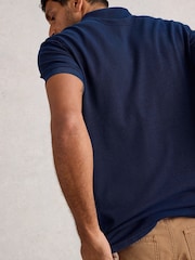 White Stuff Blue Utility Polo Shirt - Image 4 of 6