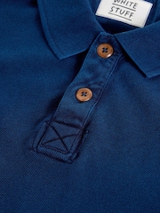 White Stuff Blue Utility Polo Shirt - Image 6 of 6