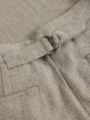 White Stuff Grey Sasha Wide Leg Tweedy Trousers - Image 6 of 6