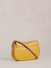 White Stuff Yellow Silvy Lock Cross-Body Bag - Image 2 of 5