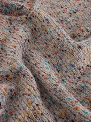 White Stuff Natural Texture V-Neck Jumper - Image 6 of 6