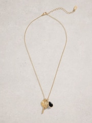 White Stuff Gold Multi Cluster Necklace - Image 1 of 2
