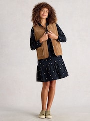 White Stuff Daria Cord Embroidered Dress - Imagem 1 de 6