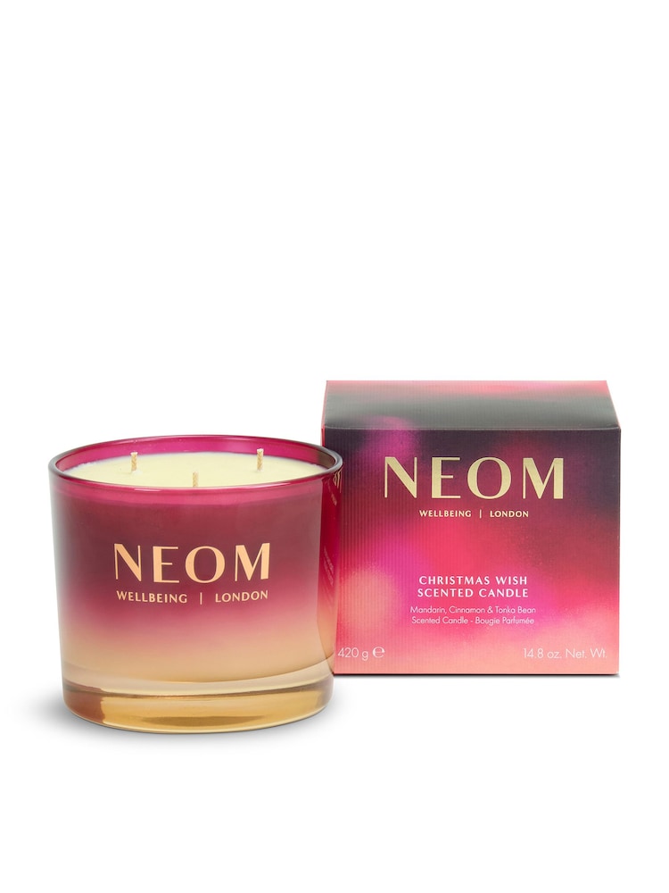 NEOM Christmas Wish 3 Wick Candle 420g - Image 1 of 3 NEOM Christmas Wish 3 Wick Candle 420g - Image 1 of 3