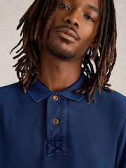 White Stuff Blue Long Sleeve Utility Polo Shirt - Image 3 of 6