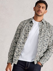 White Stuff Blue Salcombe Fish Print Shirt - Image 2 of 6