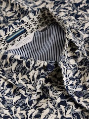 White Stuff Blue Salcombe Fish Print Shirt - Image 6 of 6