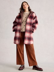 White Stuff Purple Marlowe Reversible Coat - Image 1 of 7