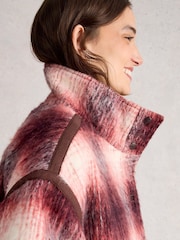 White Stuff Purple Marlowe Reversible Coat - Image 4 of 7