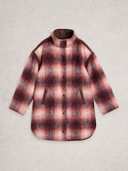 White Stuff Purple Marlowe Reversible Coat - Image 5 of 7