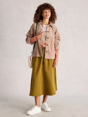 White Stuff Green Clara Long Sleeve Stripe T-Shirt - Image 3 of 6
