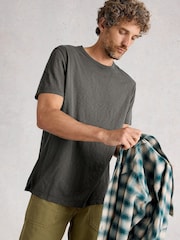 White Stuff Grey Abersoch Short Sleeve T-Shirt - Image 1 of 6