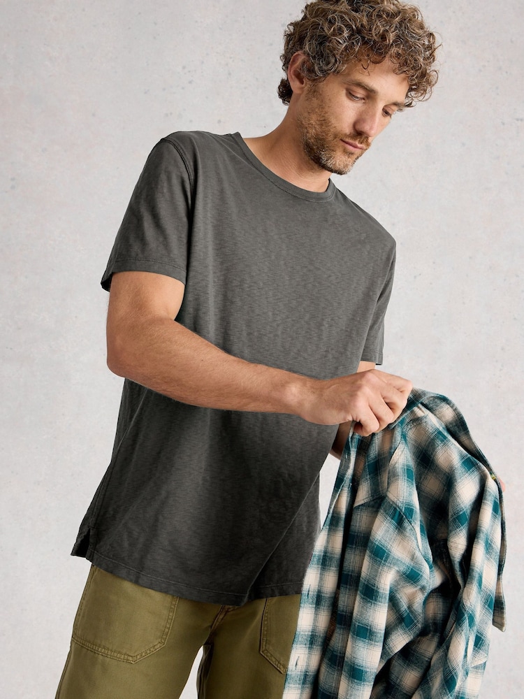 White Stuff Grey Abersoch Short Sleeve T-Shirt - Image 1 of 6