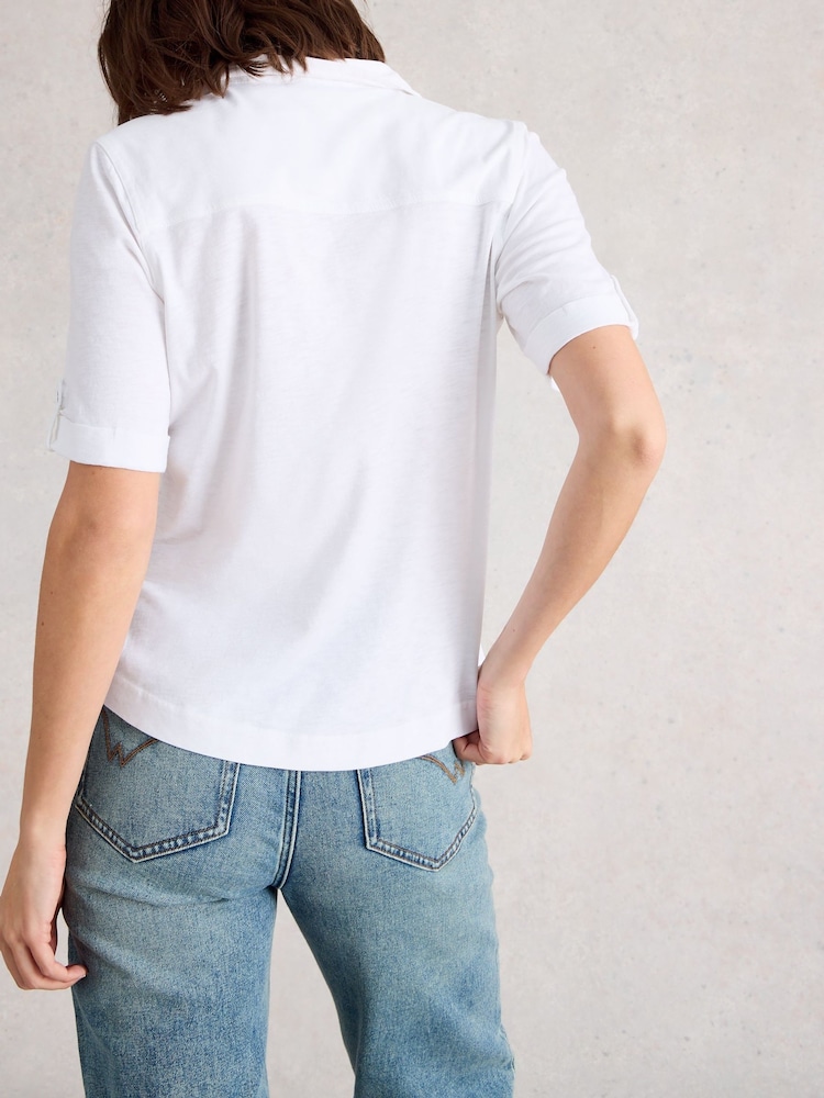 White Stuff White Allie Short Sleeve Shirt - Image 2 of 6 White Stuff White Allie Short Sleeve Shirt - Image 2 of 6