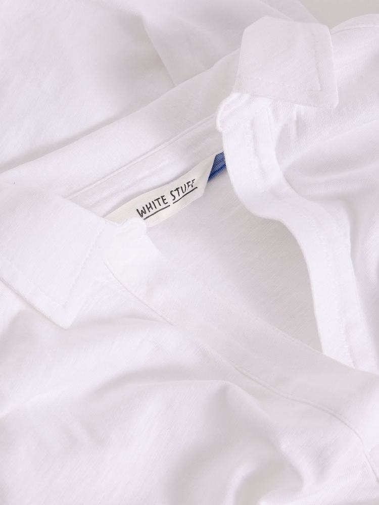 White Stuff White Allie Short Sleeve Shirt - Image 6 of 6 White Stuff White Allie Short Sleeve Shirt - Image 6 of 6