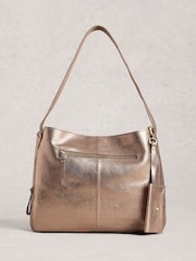 White Stuff Gold Hettie Leather Bag - Image 1 of 4