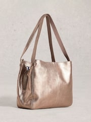 White Stuff Gold Hettie Leather Bag - Image 2 of 4