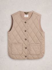 Natural - Gilet acolchoado Emily da White Stuff - Imagem 1 de 2