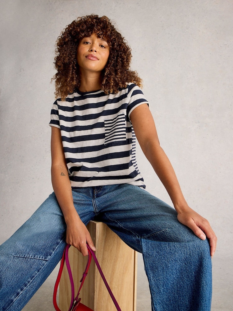 White Stuff Blue Gina T-Shirt - Image 1 of 6