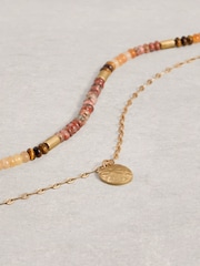 White Stuff Red Sophie Layered Bead Necklaces - Image 2 of 2