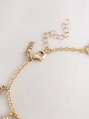Gold Tone Charm Drop Anklet - Image 4 of 4