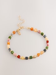 Разноцветная - Браслет на ногу с бусинами - Изображение 3 5