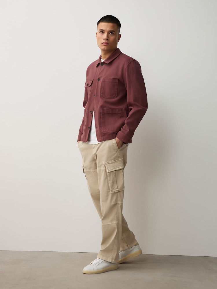 stone cargo oversized popper front shirt dress Buy Sosandar Brown Faux Leather Popper Front Shirt Dress from Next USA