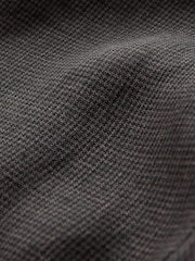 Brown Relaxed Tapered Fit Signature Heritage 100% Linen Dogtooth Twin Pleat Trousers - Image 11 of 11