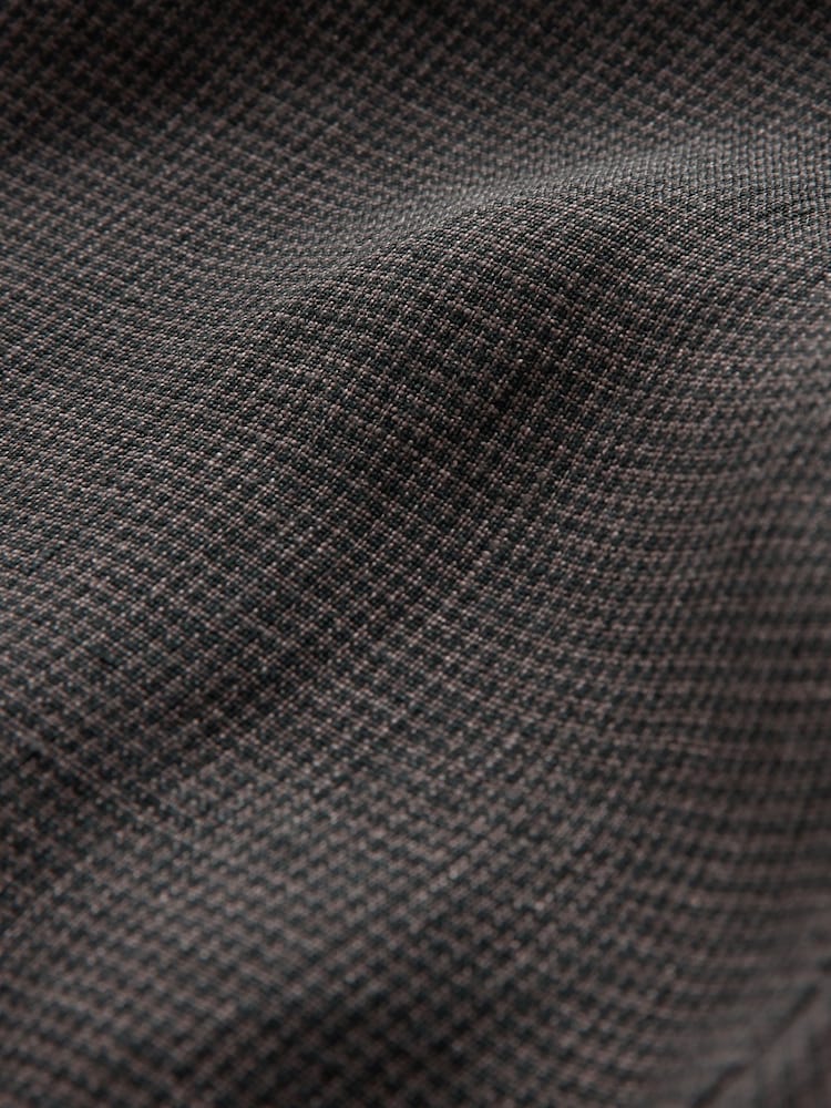 Brown Relaxed Tapered Fit Signature Heritage 100% Linen Dogtooth Twin Pleat Trousers - Image 11 of 11