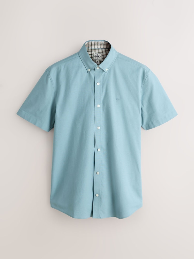 Blue Stretch Oxford Short Sleeve Shirt - Image 1 of 3