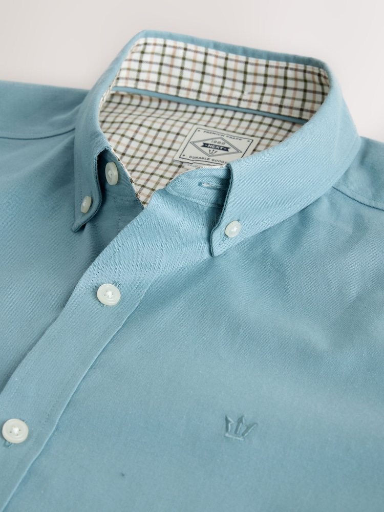 Blue Stretch Oxford Short Sleeve Shirt - Image 2 of 3