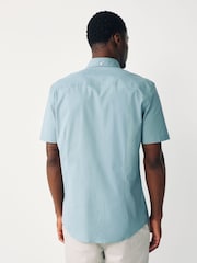 Blue Stretch Oxford Short Sleeve Shirt - Image 4 of 9